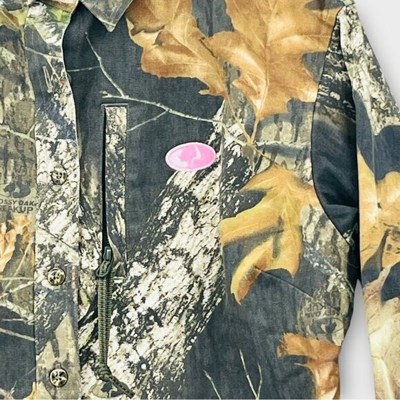 Mossy Oak Camo Outdoor Hunting Blouse Women’s Size M - Picture 3 of 6